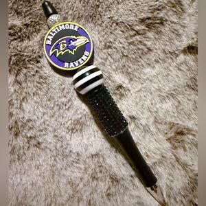NEW Baltimore Ravens Beaded Pen Crystal details